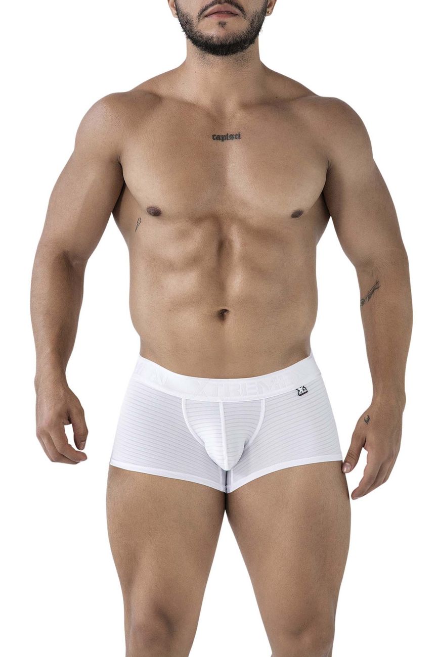 Xtremen 91209B Mens Soft and Supple Microfiber Trunks White