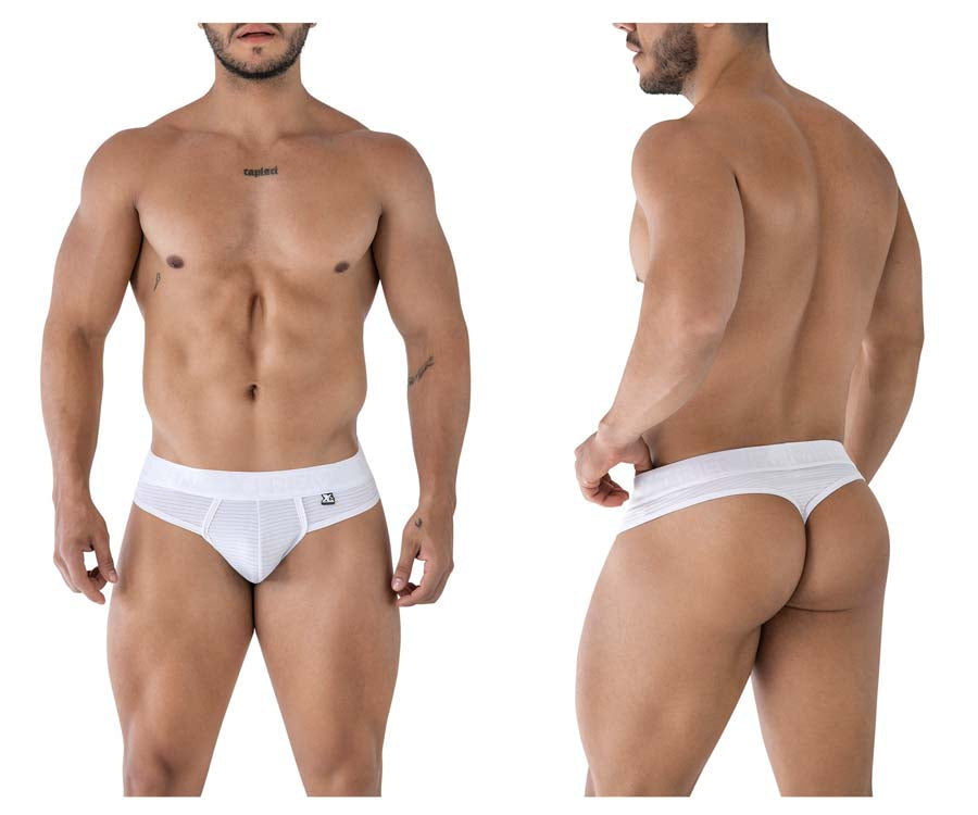 Xtremen 91211B Mens Soft Microfiber Thongs White