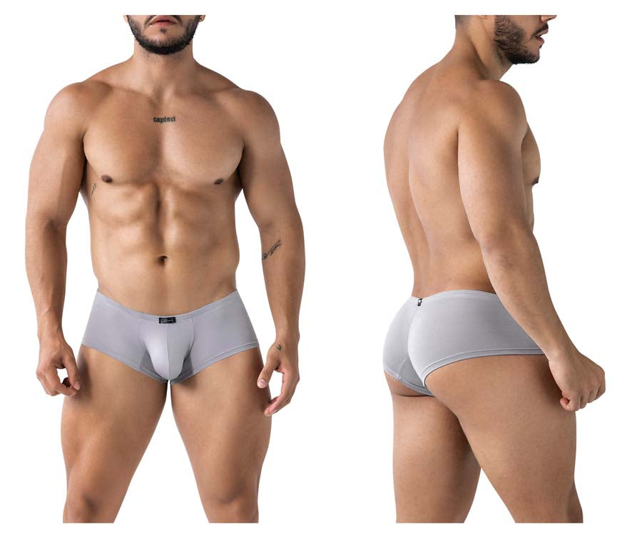 Xtremen 91219 Mens Pastel Coloured Microfiber Trunks Gray