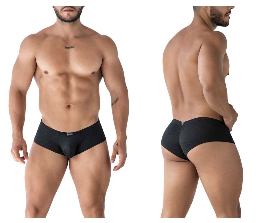 Xtremen 91225 Male Microfiber Modern & Sexy Trunks Black