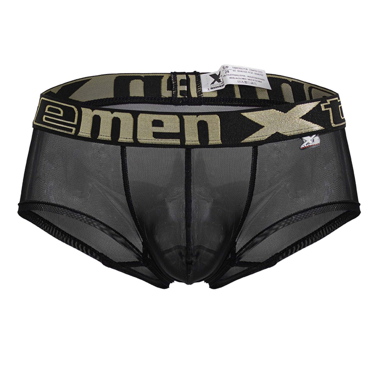 Xtremen 91237 Mens Sheer Microfiber Trunks Black