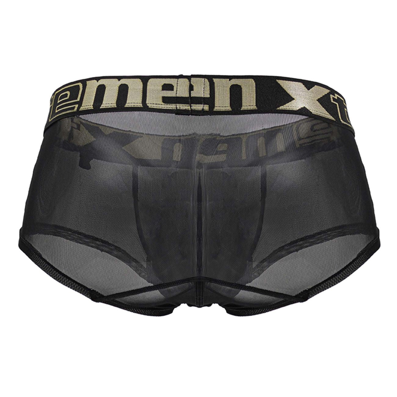 Xtremen 91237 Mens Sheer Microfiber Trunks Black