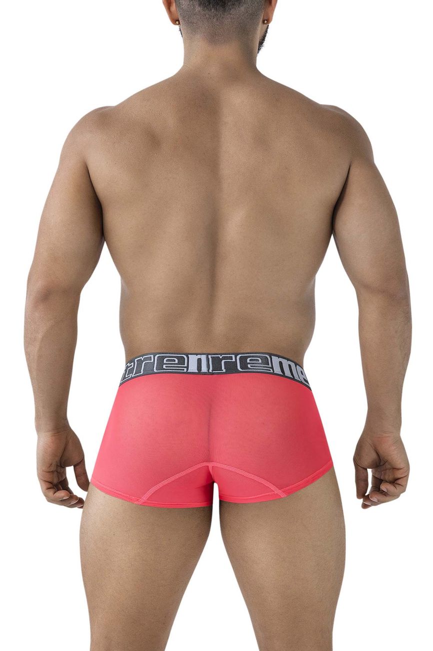 Xtremen 91237 Mens Sheer Microfiber Trunks Fuchsia