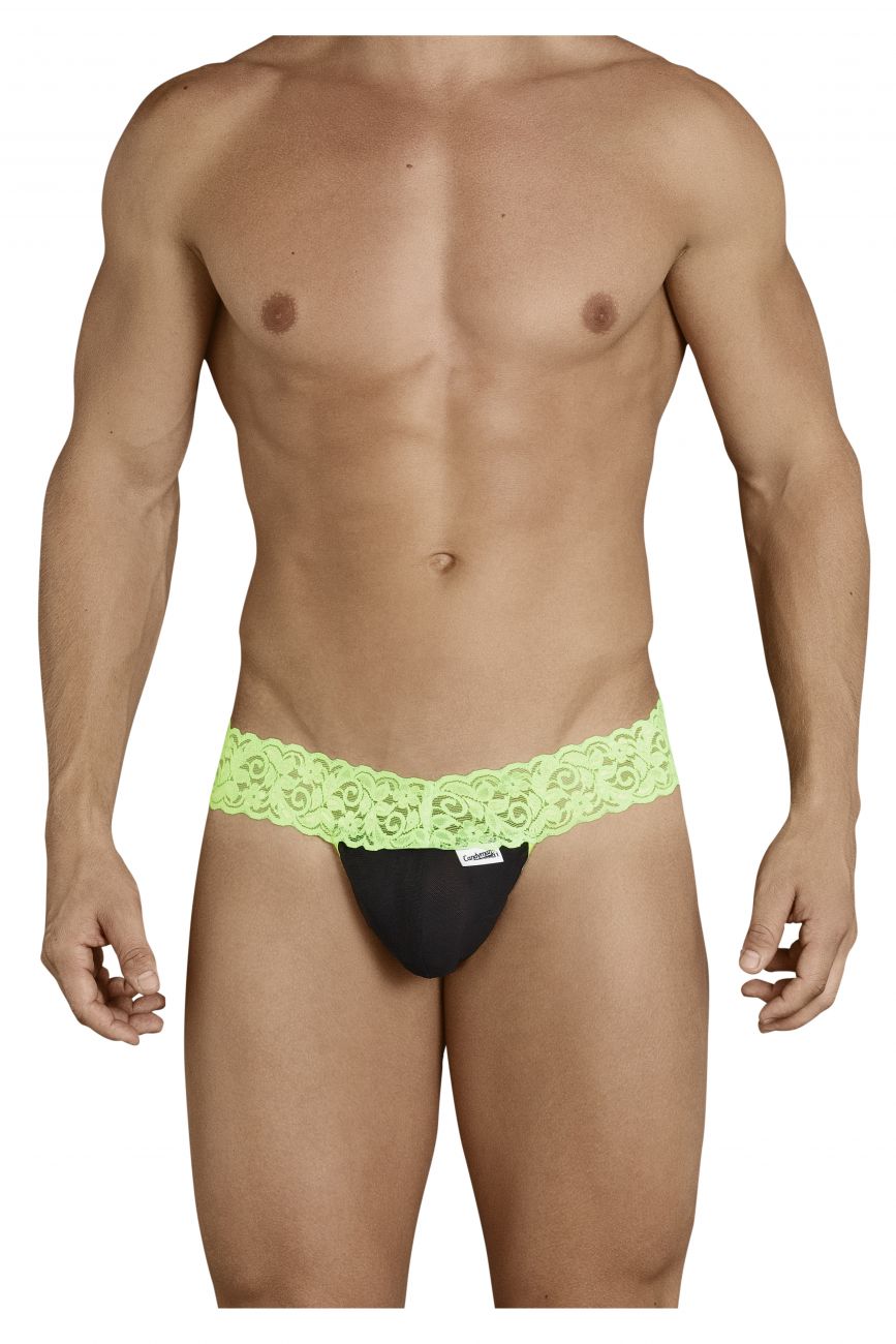 CandyMan 99370 Thongs Green and Black